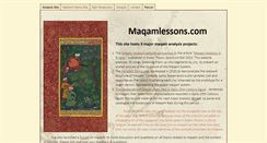 Desktop Screenshot of maqamlessons.com