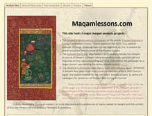 Tablet Screenshot of maqamlessons.com